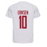 Muški Nogometni Dres Danska Christian Eriksen #10 Gostujuci SP 2022 Kratak Rukav